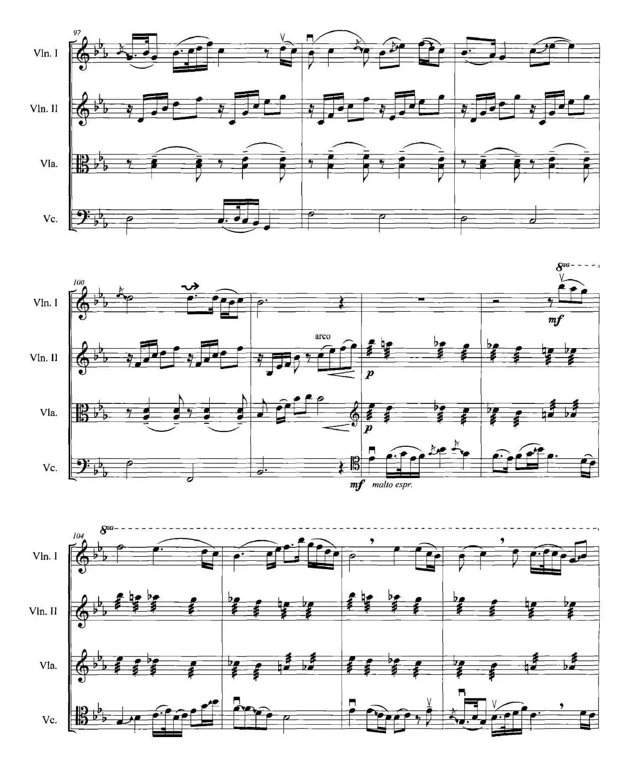 梁山伯与祝英台（弦乐四重奏）