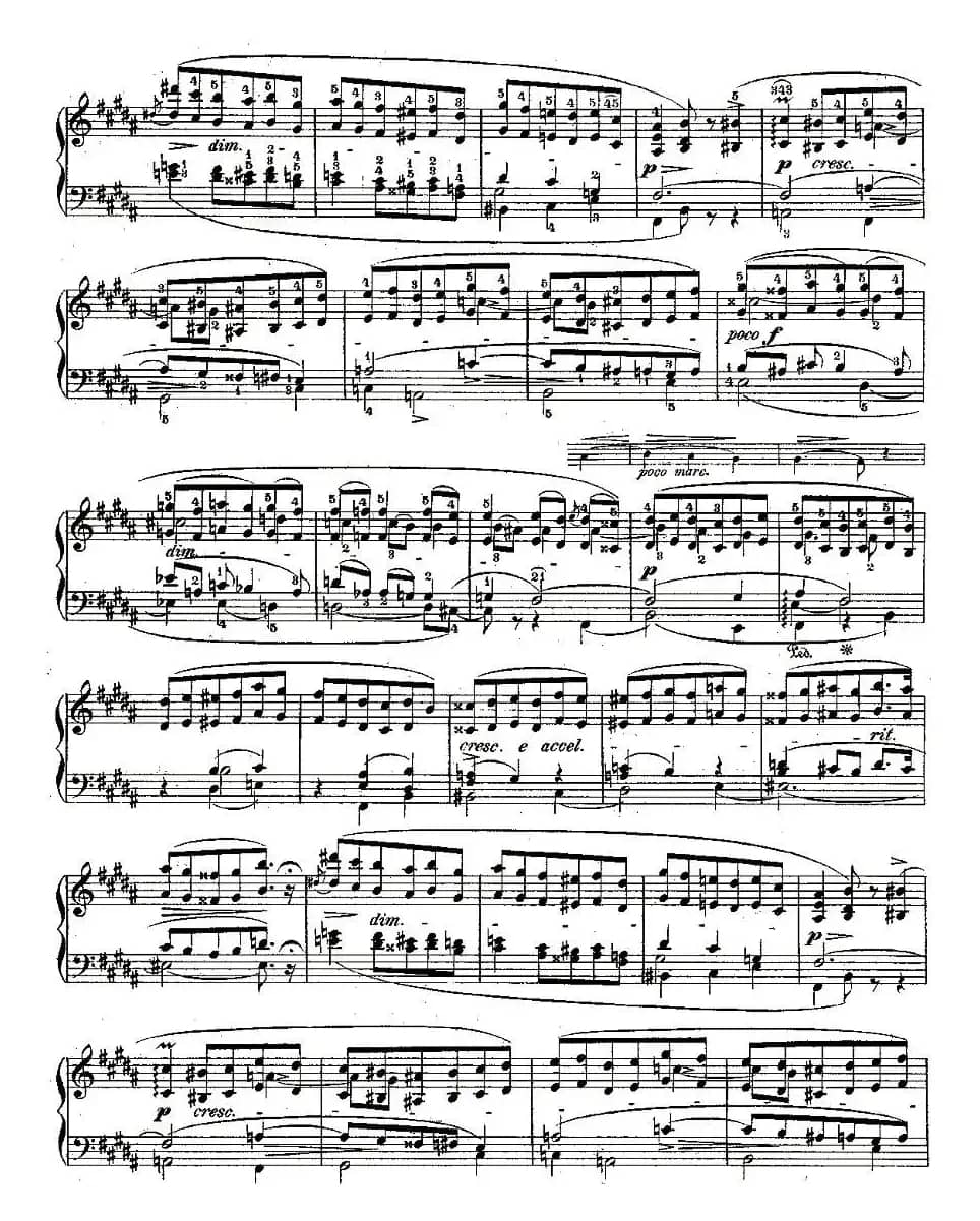 肖邦钢琴练习曲，Op.25之十