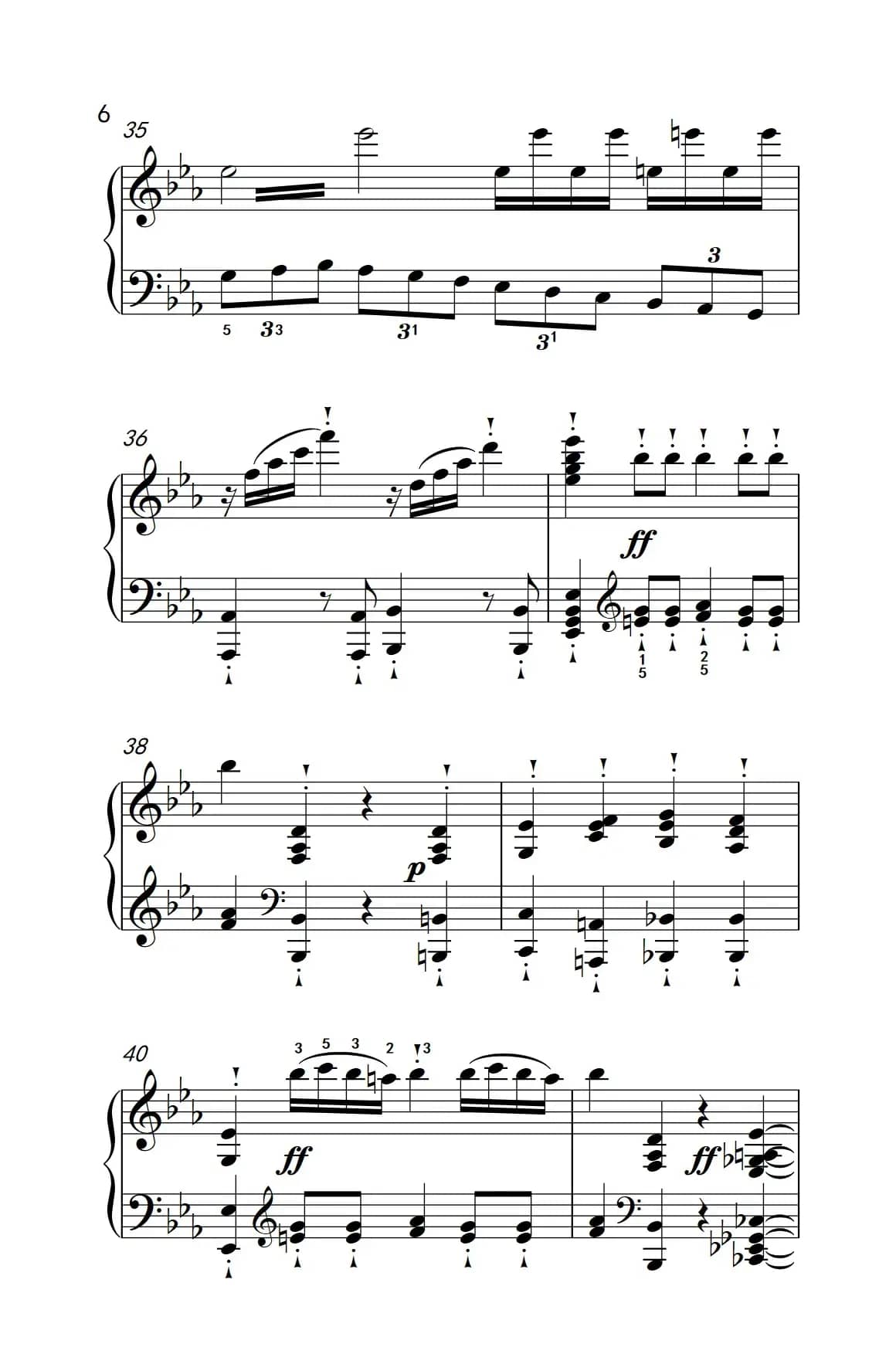 奏鸣曲 Opus 10 Nr.1 第三乐章（贝多芬奏鸣曲集 2）