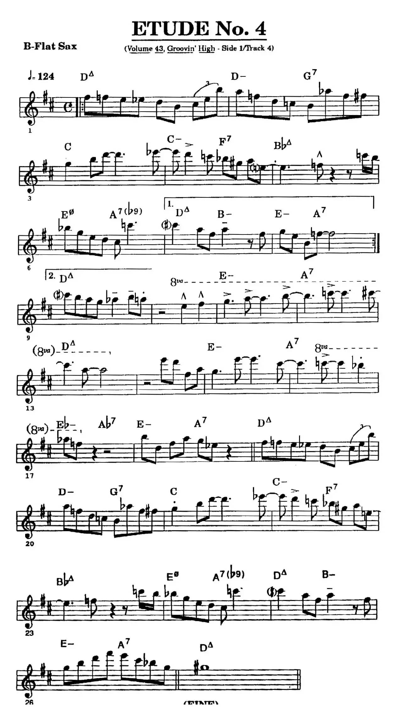 爵士乐超吹练习曲(四)