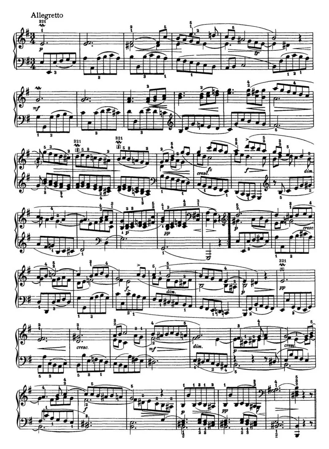 海顿 钢琴奏鸣曲 Hob XVI 31 in E major