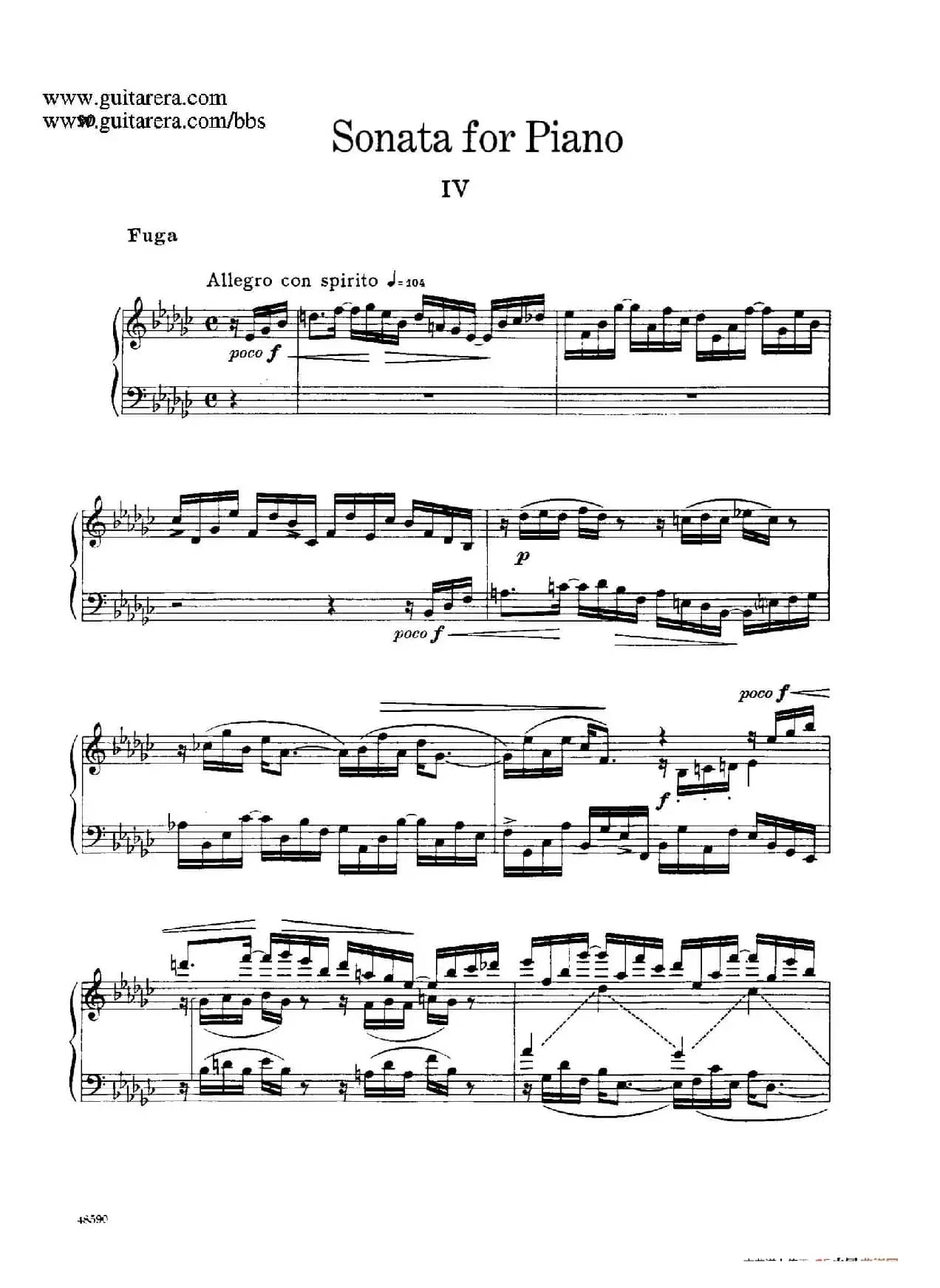Piano Sonata Op.26（钢琴奏鸣曲·第四乐章）