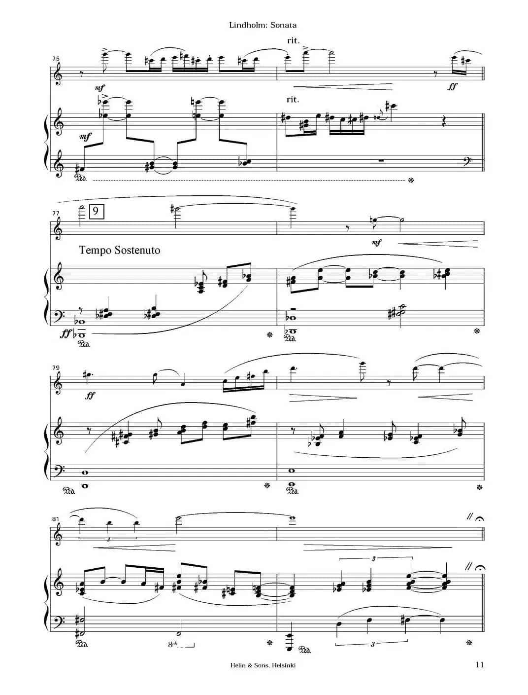 Sonata（长笛+钢琴）