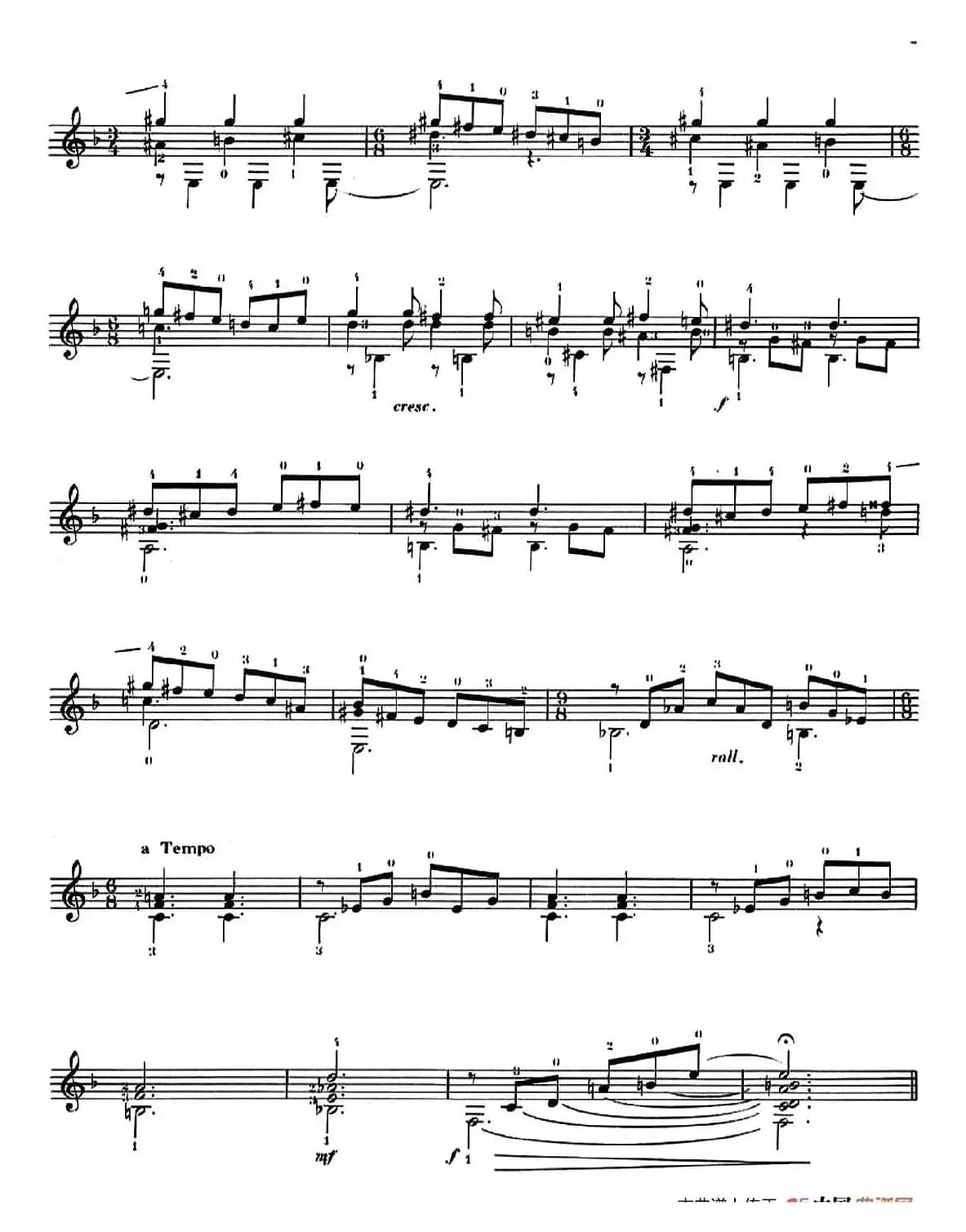 Six Couleurs-3（古典吉他）