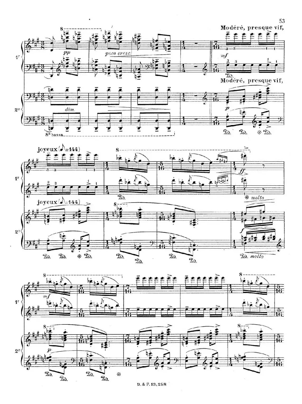 Visions de l'Amen（阿门的幻想·双钢琴·Ⅴ）