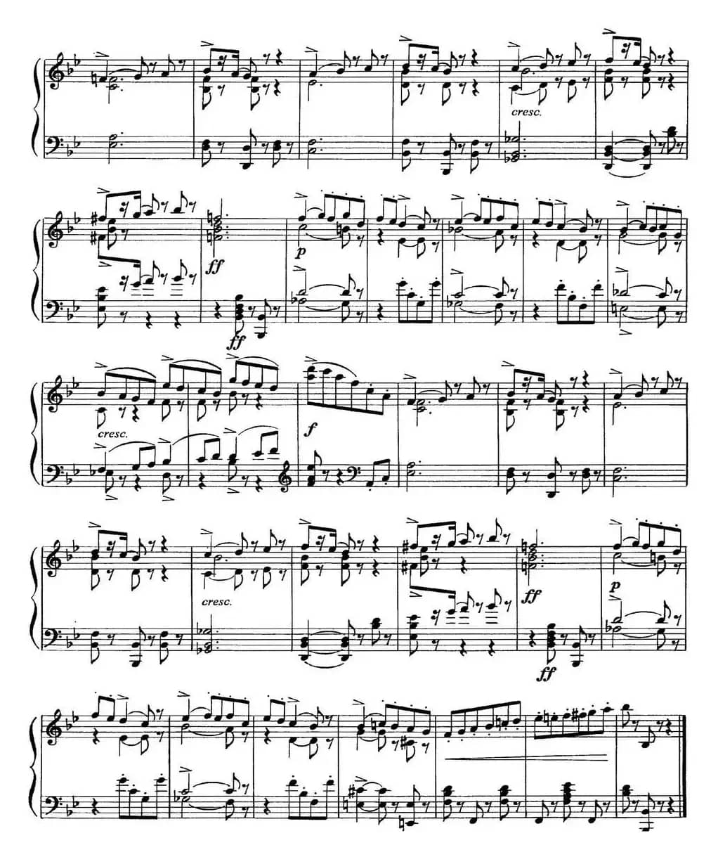 柴可夫斯基18首钢琴小品Op.72（6.Mazurque pour danser）