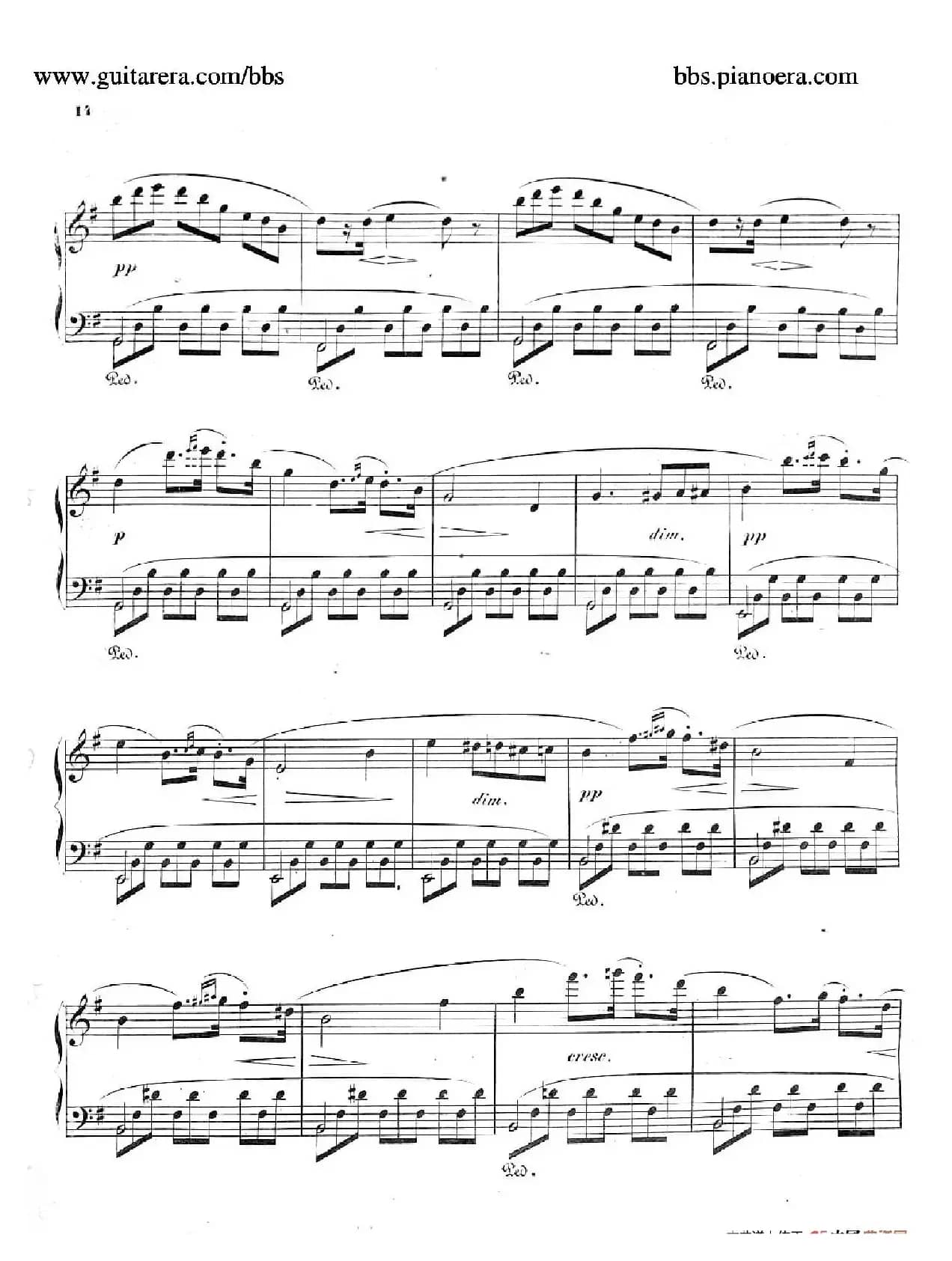 Phantasiestücke Op.31（幻想曲集·4. g小调）