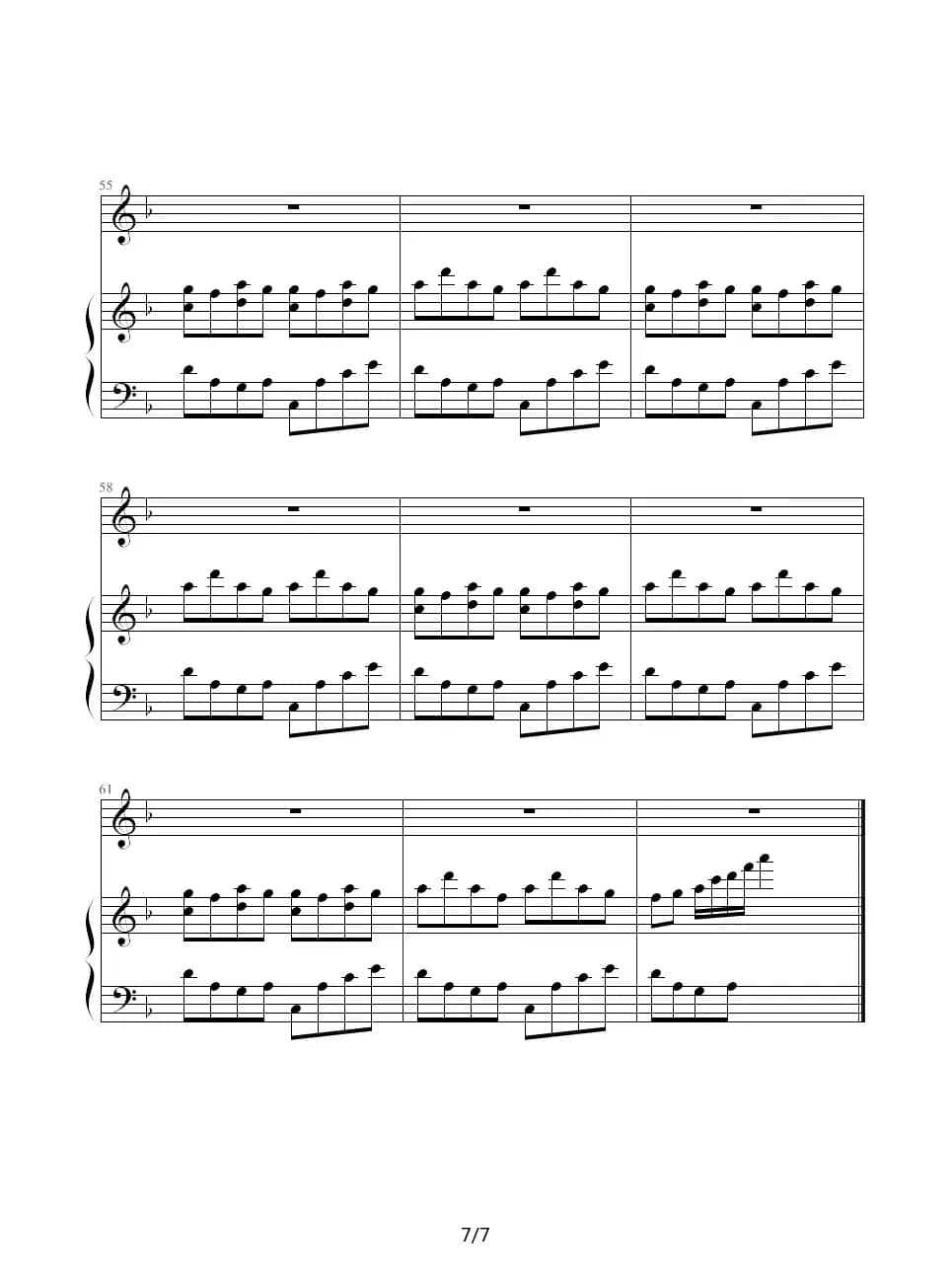 天使（钢琴伴奏谱）