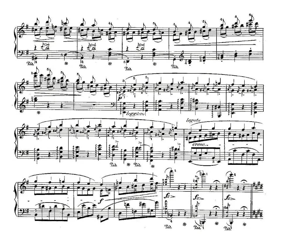 肖邦钢琴练习曲，Op.25之五