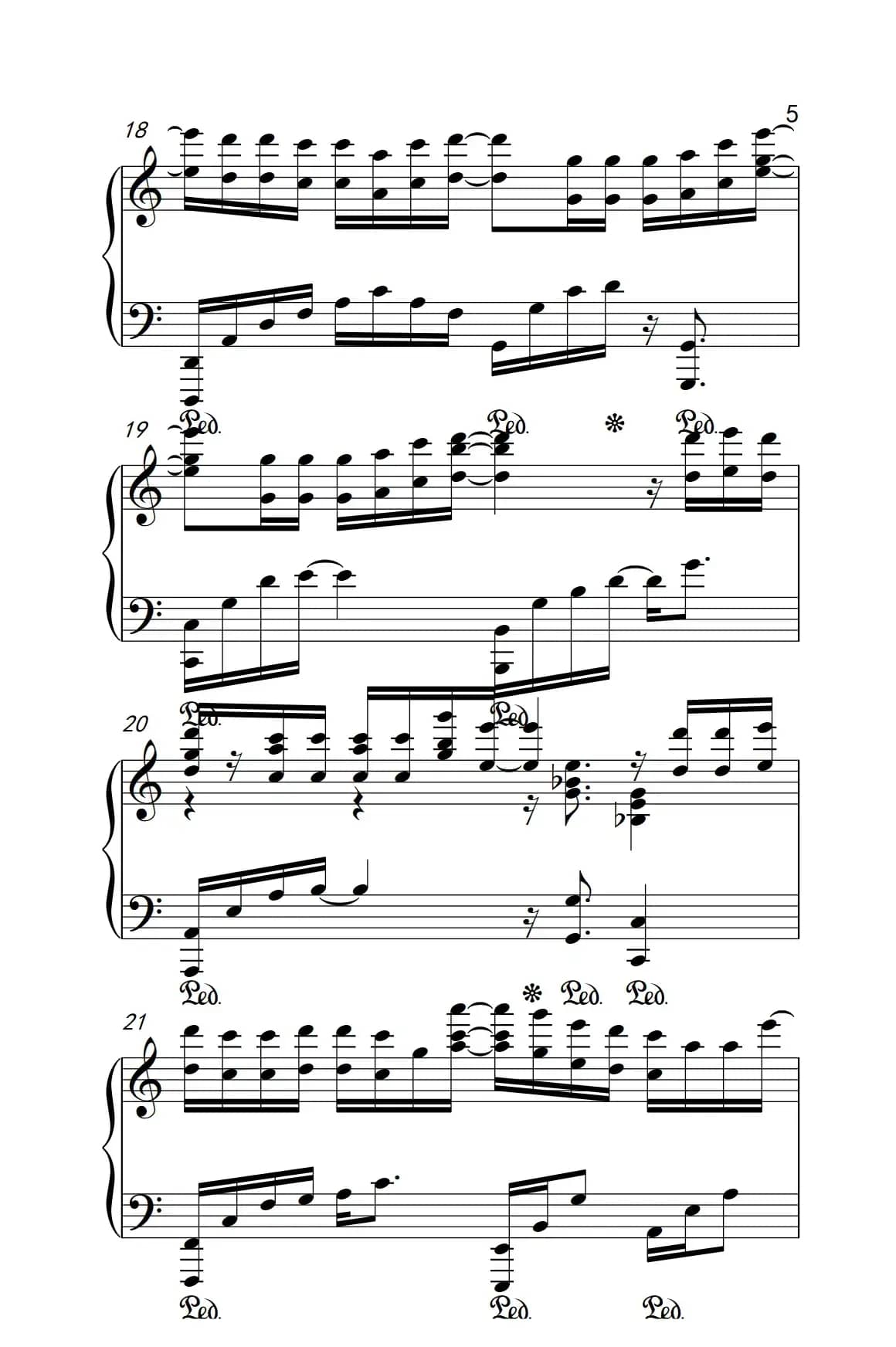 认真的雪（《弹吧音教》制谱版）