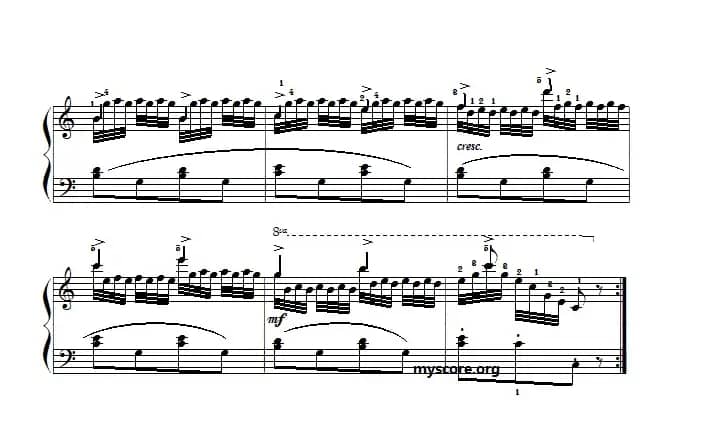 车尔尼599第98首曲谱及练习指导