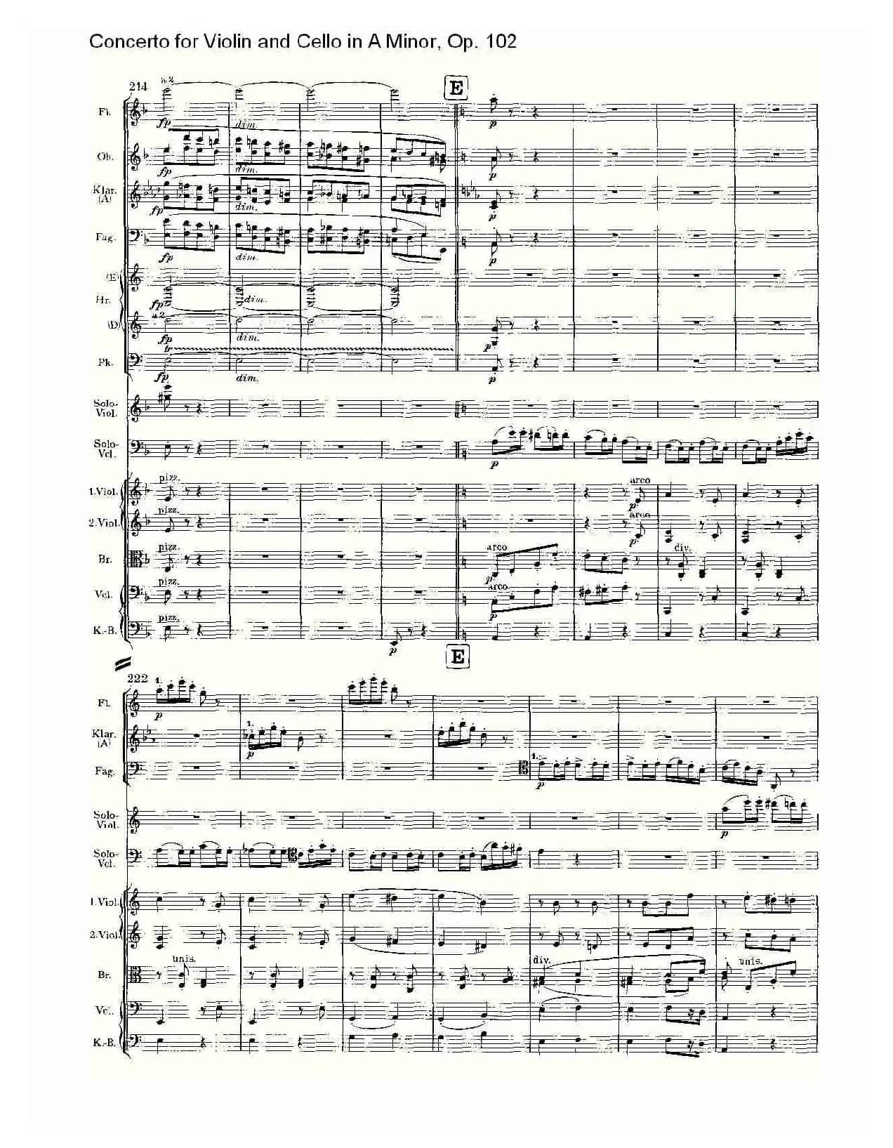 A小调小提琴与大提琴协奏曲, Op.102第三乐章