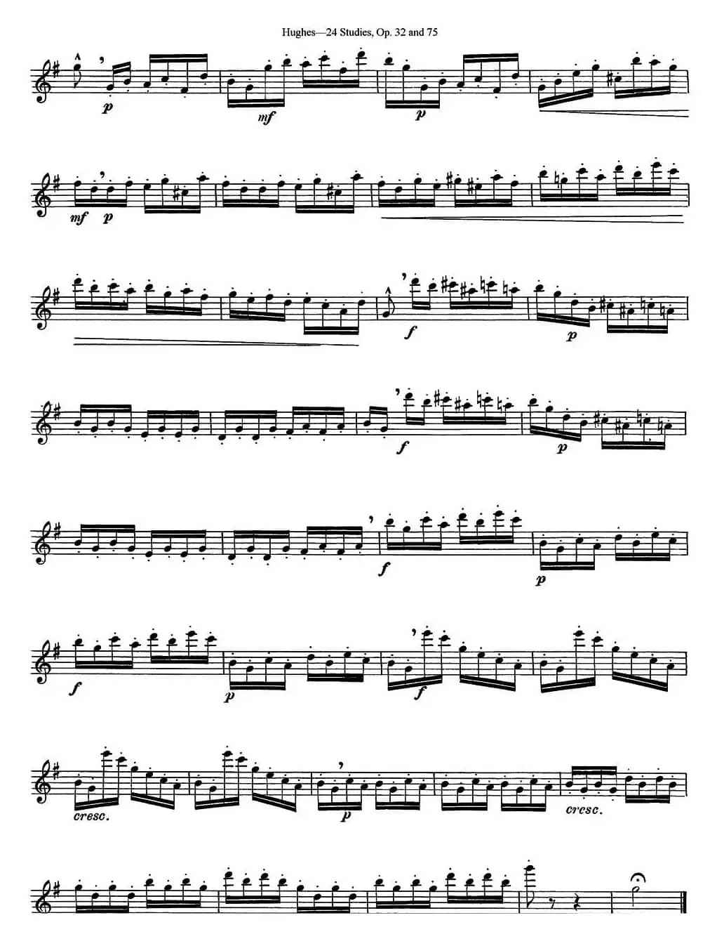 胡埃斯24首长笛练习曲Op.32（NO.19）