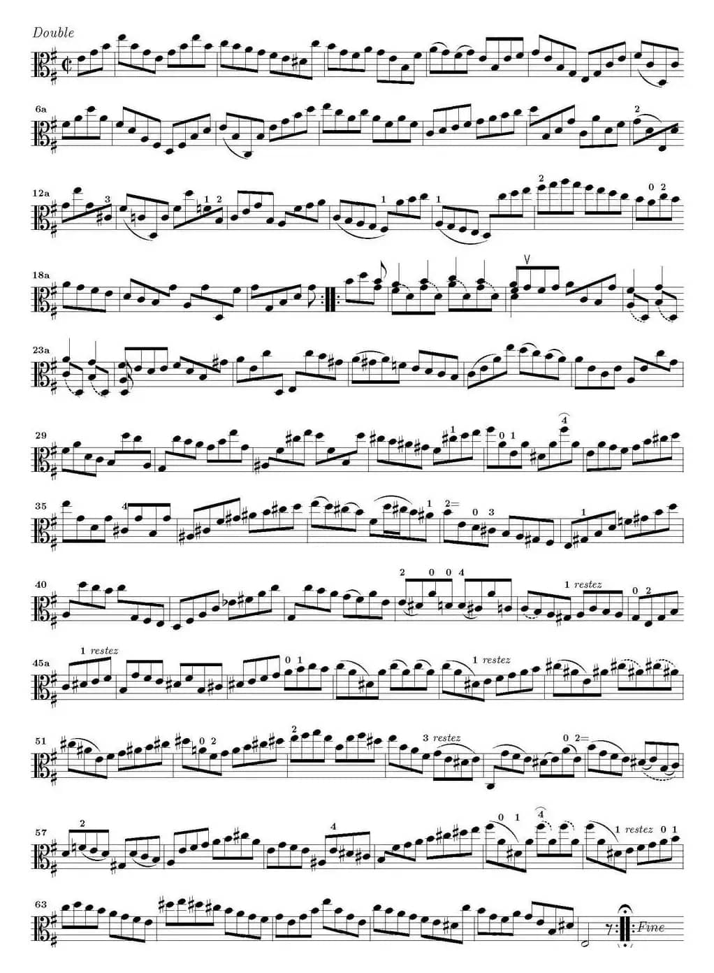 Bach Sonata BWV1002（无伴奏小提琴组曲）