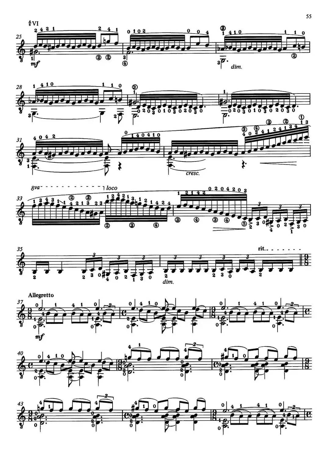 Joaquin Rodrigo Music for Guitar（罗德里戈吉他音乐P54-60）（古典吉他）