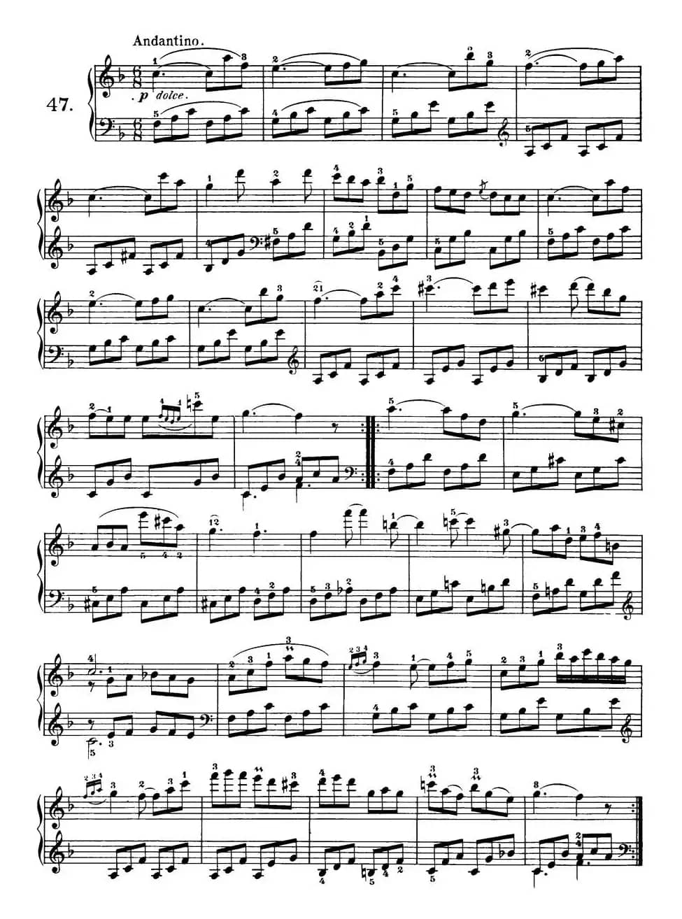 Czerny - 100 Progressive Studies Op.139（47—57）