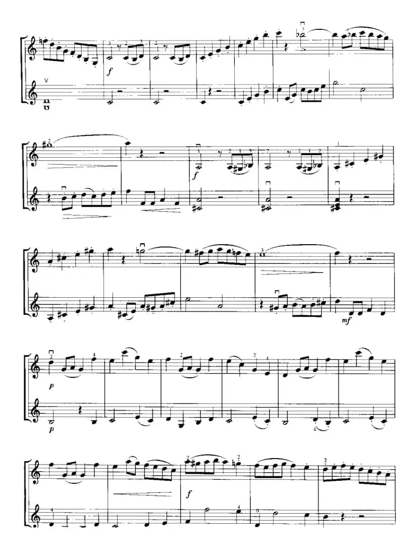 霍曼《小提琴基础教程》选曲：假日的旅行（二重奏）