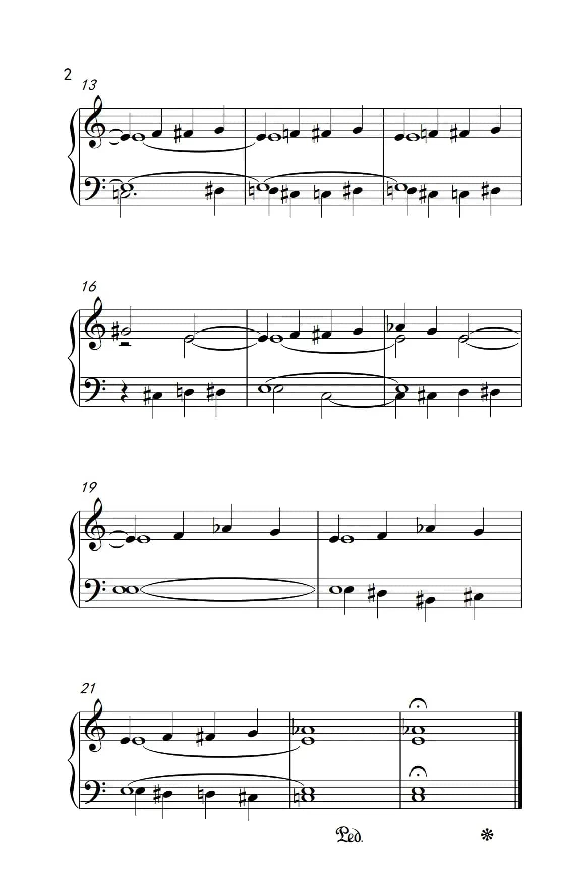 （2）.线与点 b（巴托克 小宇宙 钢琴教程 2）