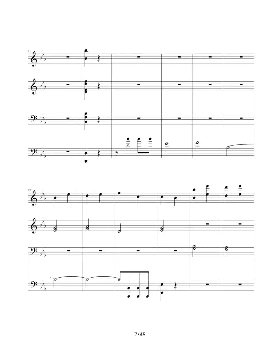 命运交响曲（四手联弹）