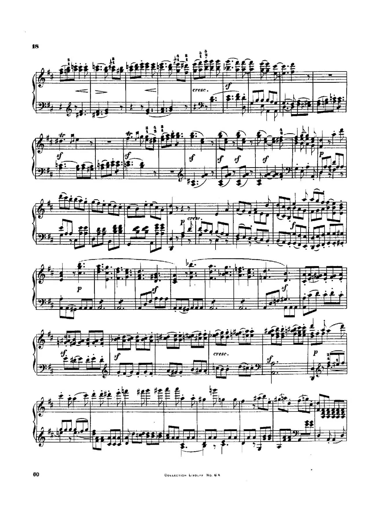 String Quartet No.3 in D Major Op.18-3（D大调第三弦乐四重奏·钢琴独奏版）