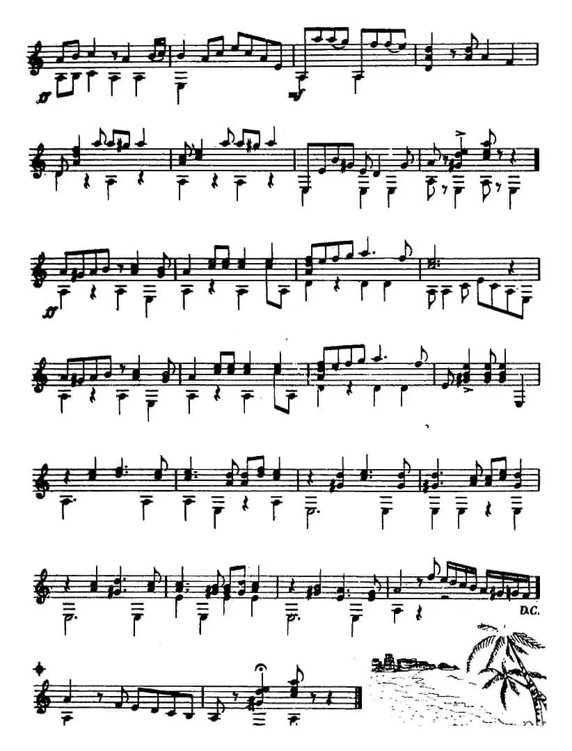 西班牙吉他独奏曲：化装舞会