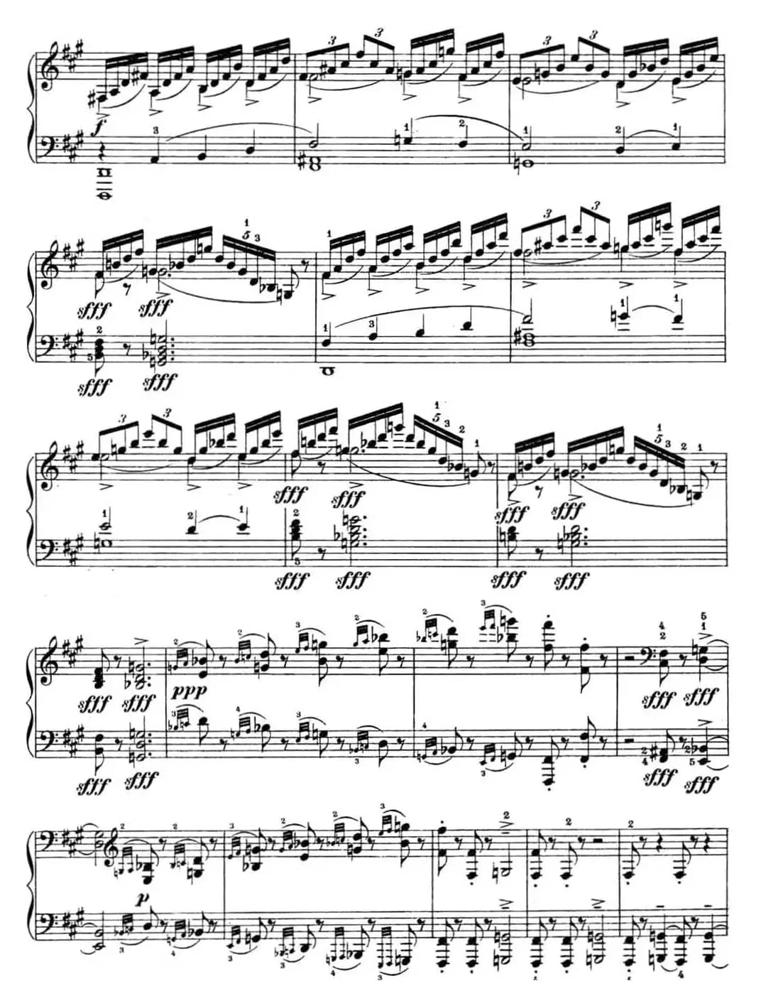 拉赫玛尼诺夫 幻想小品集 Op.3 No.4 小丑 升f小调