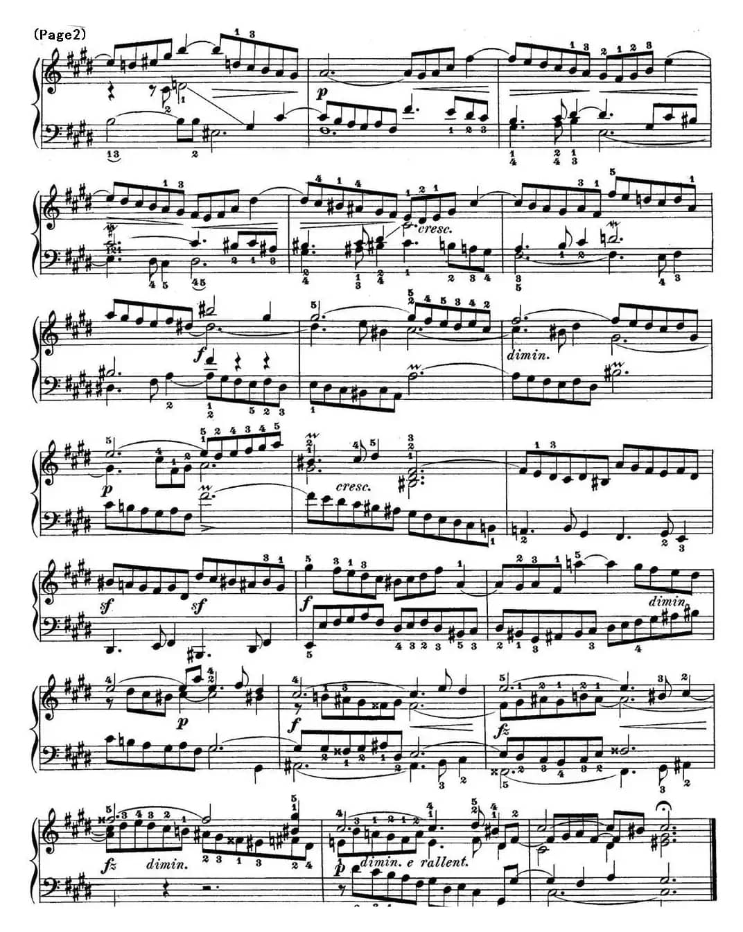 巴赫《平均律钢琴曲集·第一卷》之前奏曲（NO.4）