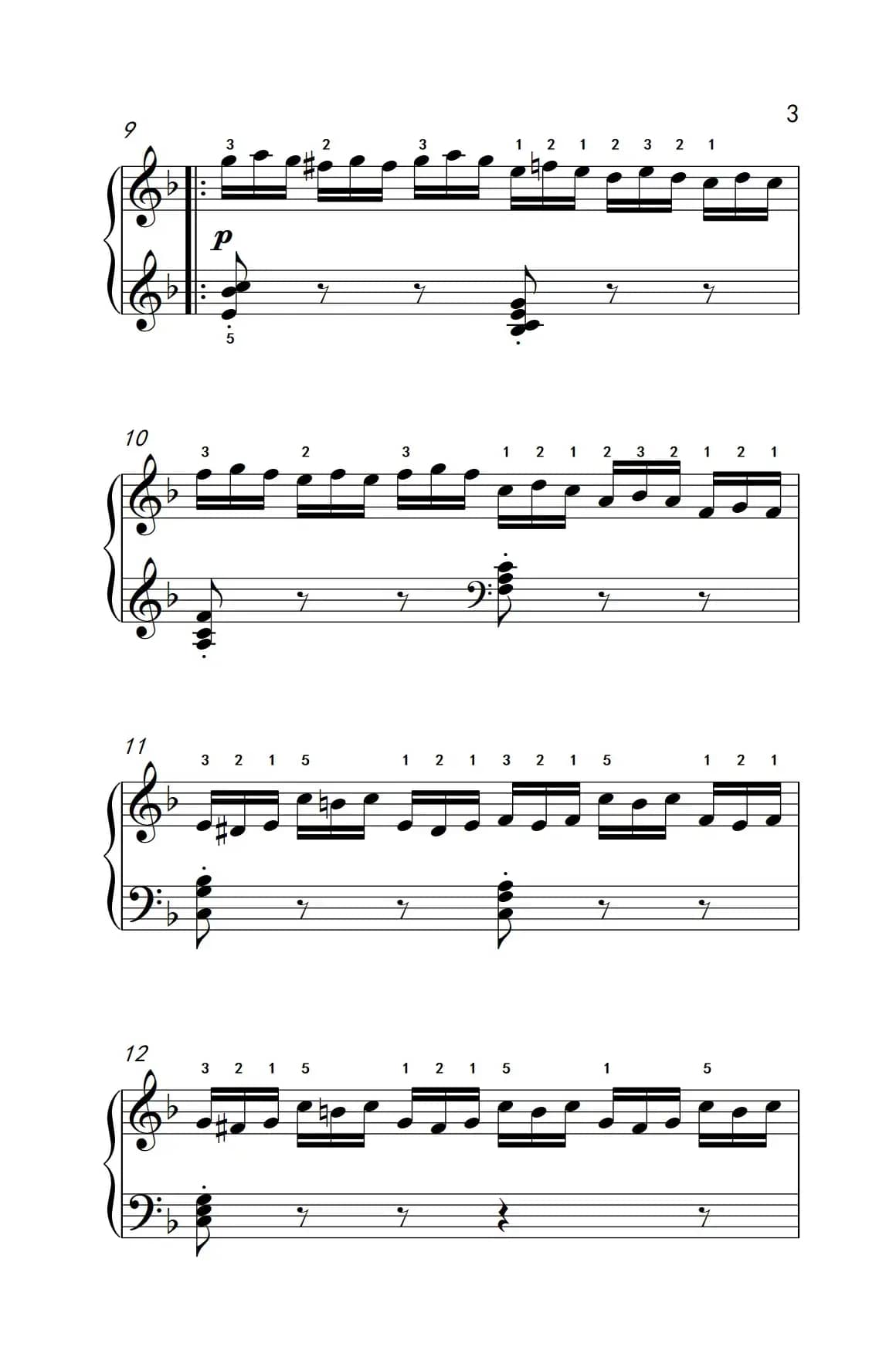 第五级 1.练习曲（中央音乐学院 钢琴（业余）考级教程 4-6级）