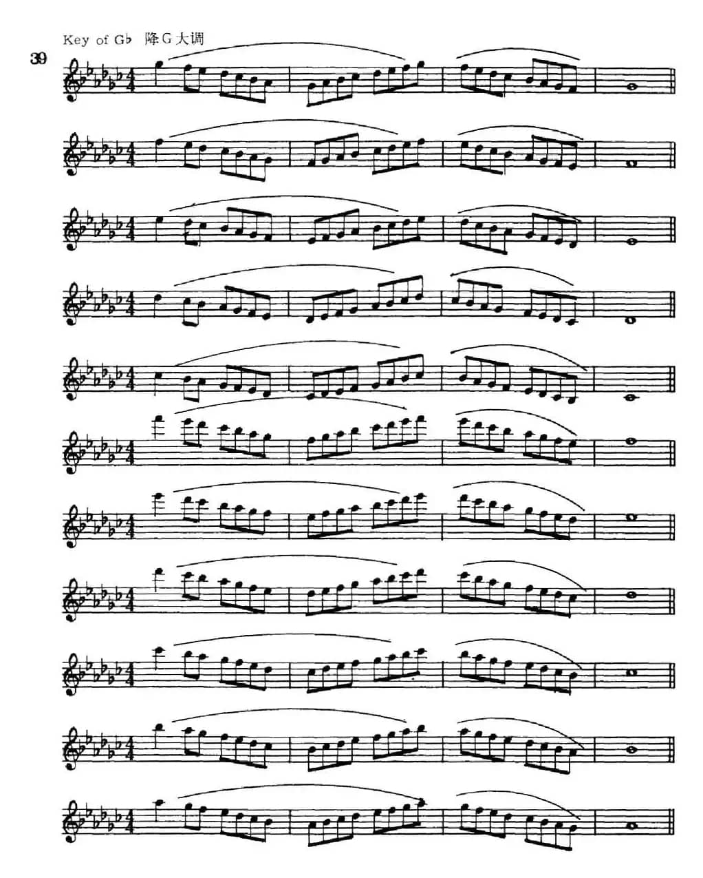 萨克斯演奏教程第一节（大调音阶-守调变奏P21—40）