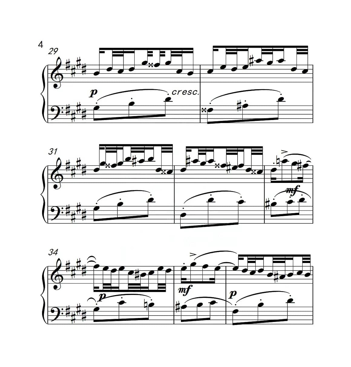 第六级A组 二部创意曲（中国音乐学院钢琴考级作品1~6级）