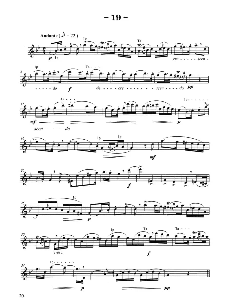 菲林萨克斯管练习曲（19）