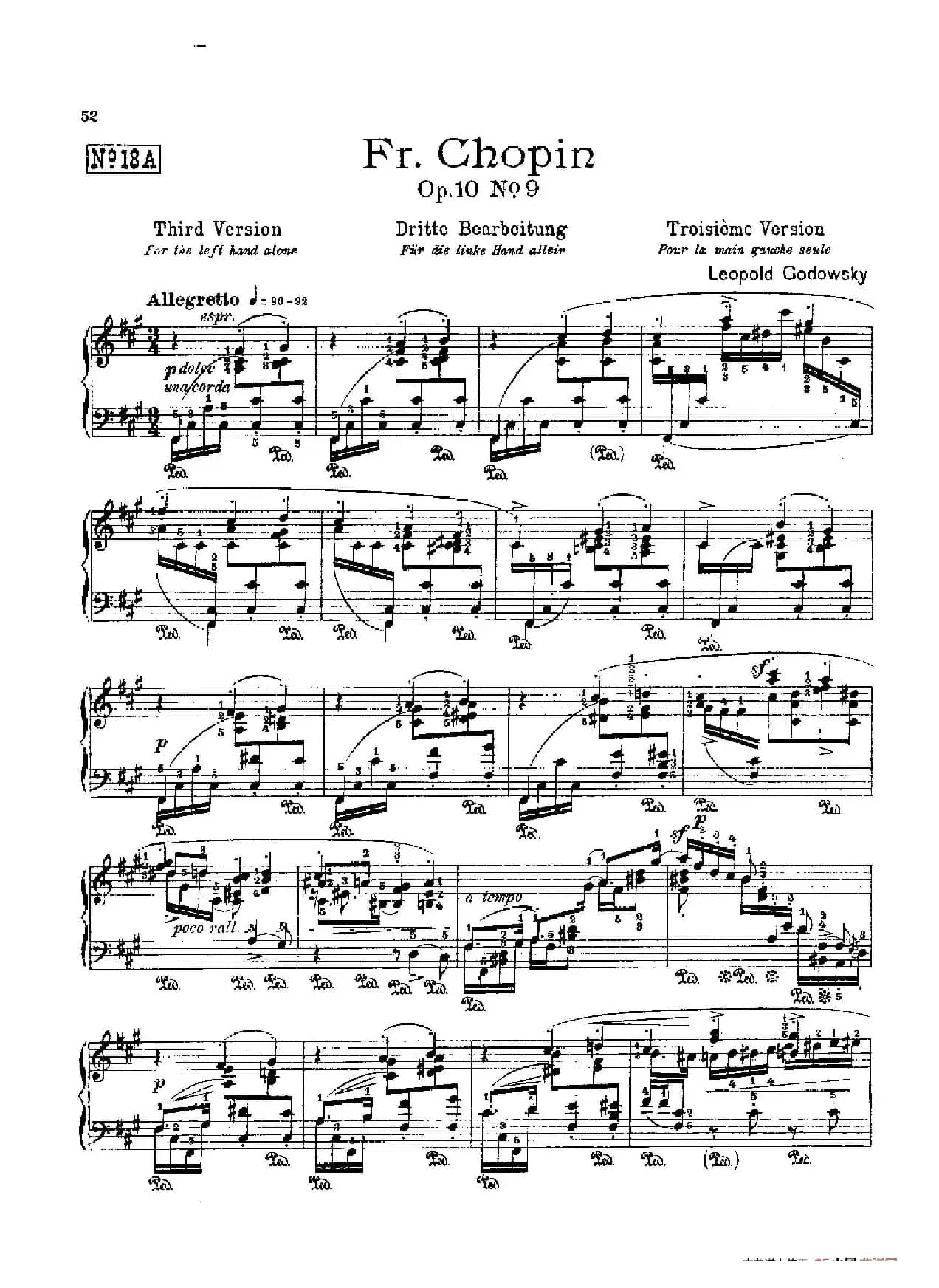 53首以肖邦练习曲为素材而作的练习曲（No.18A）