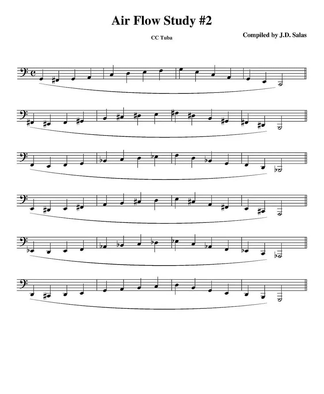 Air Flow Study  - C Tuba（大号练习教材选曲）