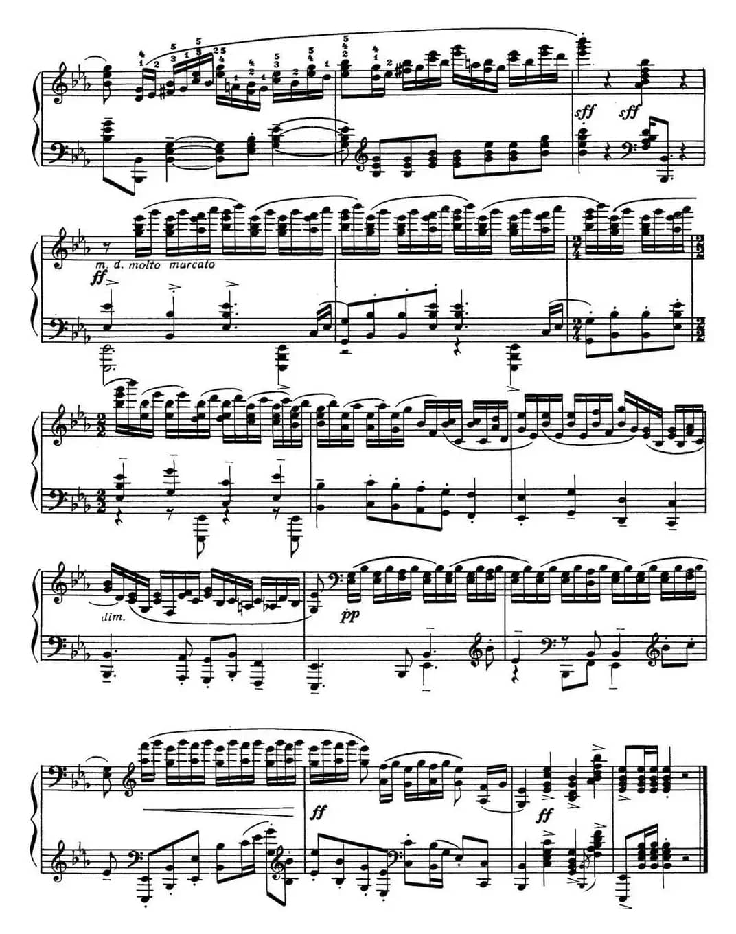 拉赫玛尼诺夫 音画练习曲6或7 Etudes tableaux Op.33 No.6