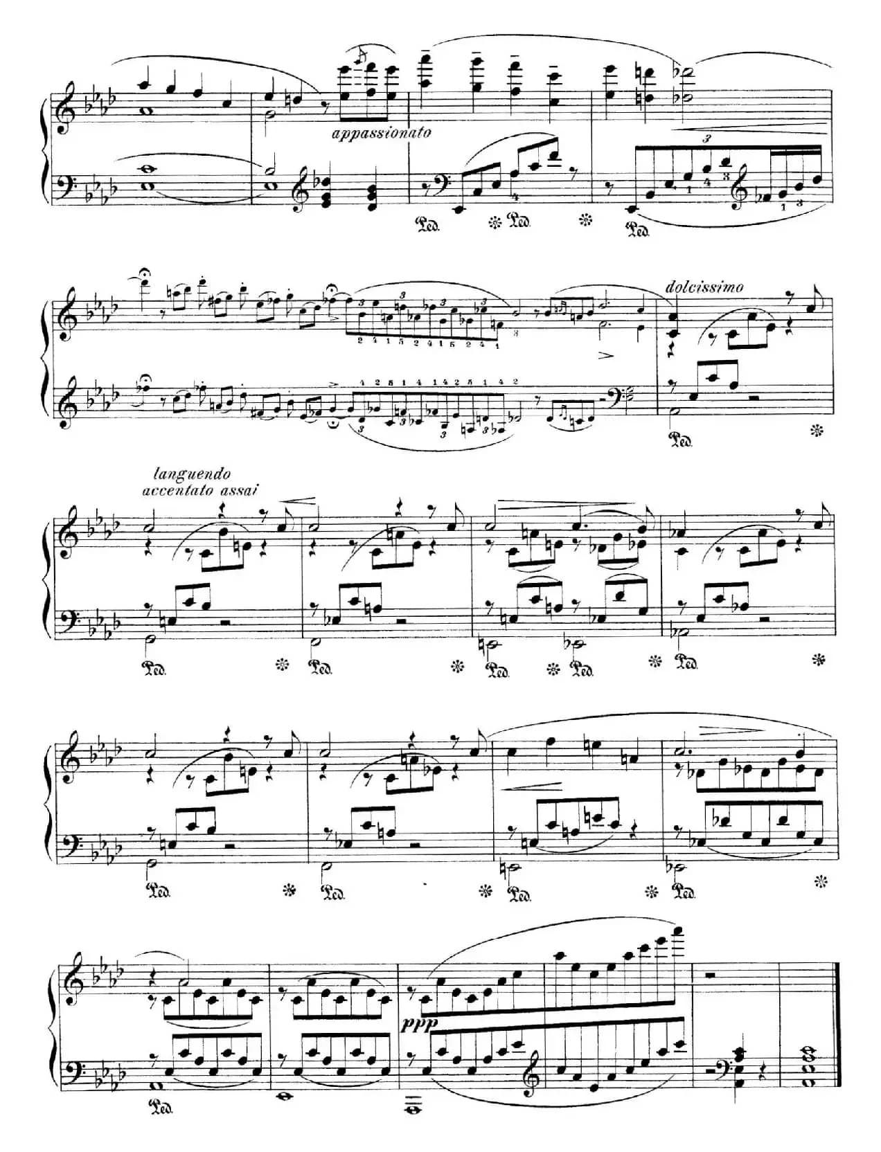 Notturnos S.541（3首夜曲“爱之梦”·1）