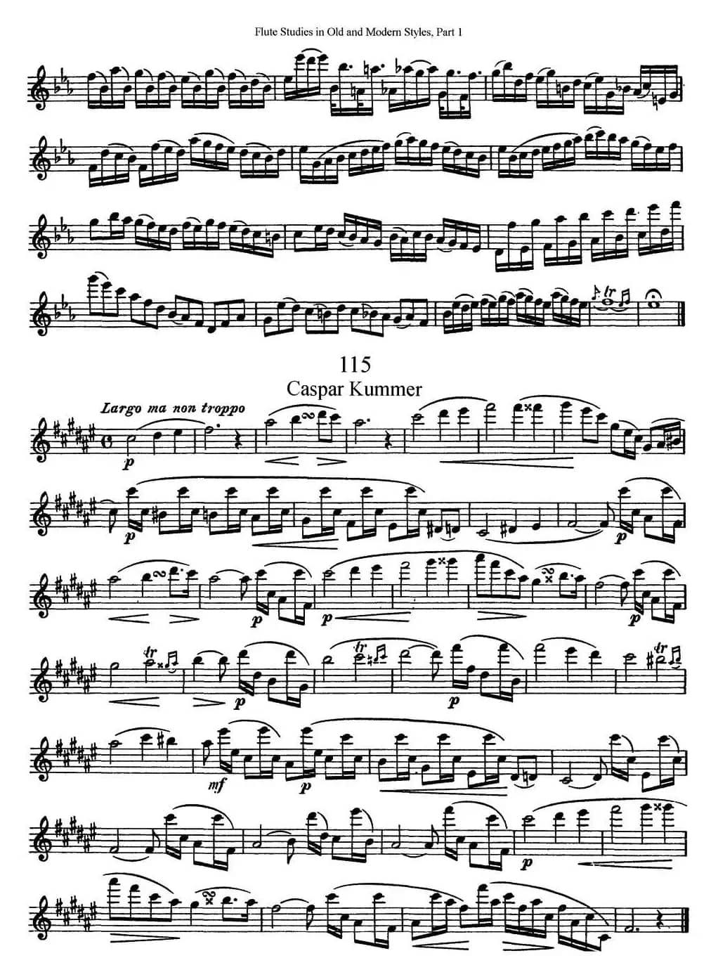 斯勒新老风格长笛练习重奏曲（第一部分）（NO.113-NO.115）