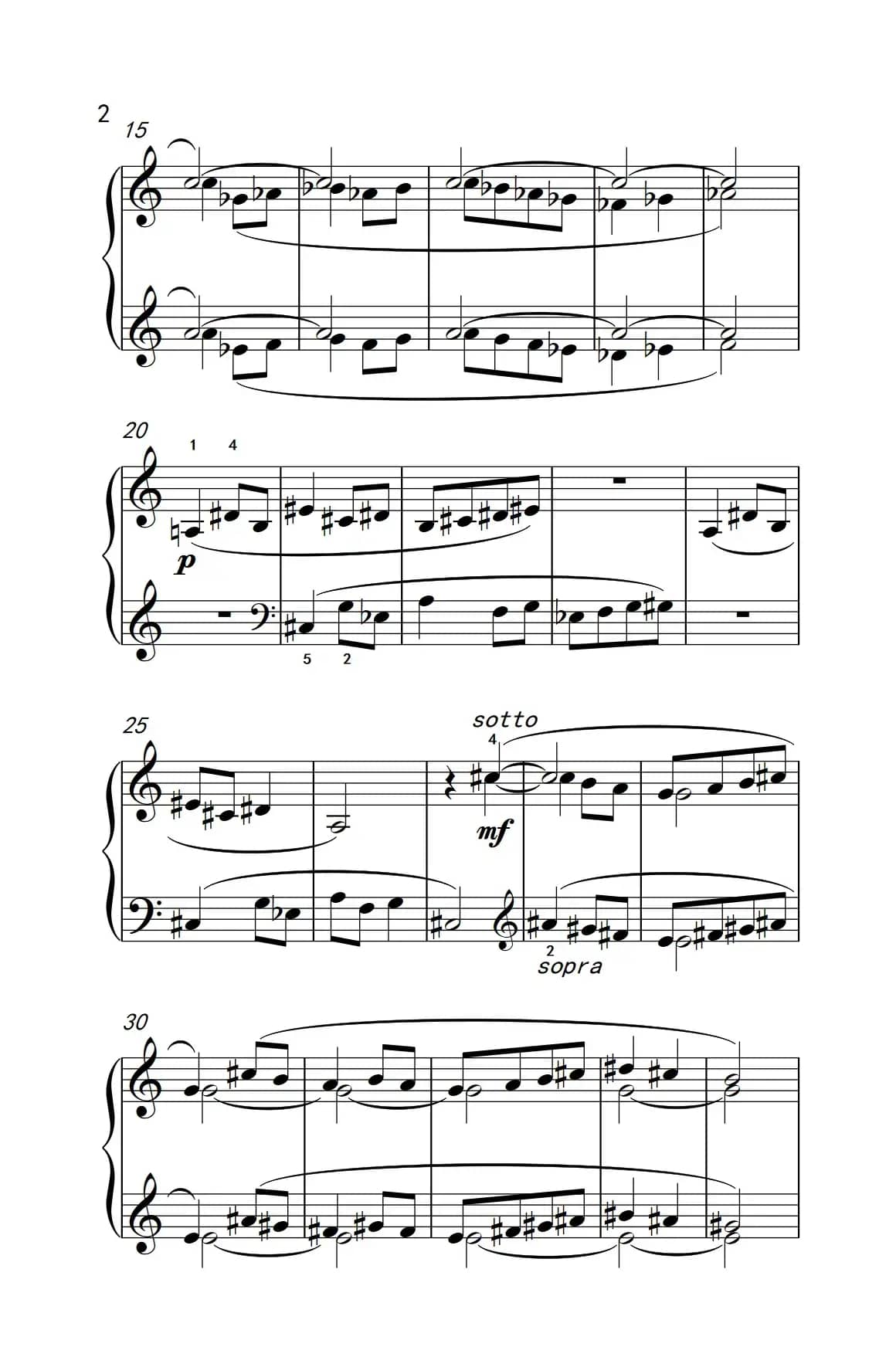 全音音阶（巴托克 小宇宙 钢琴教程 5）