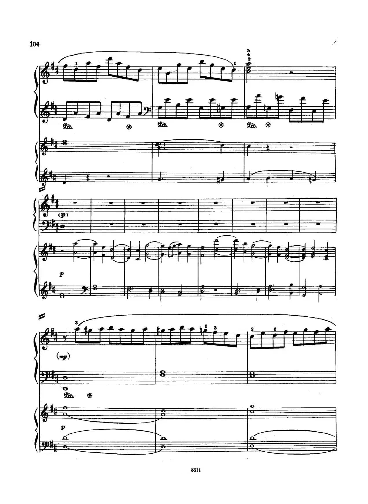 Concerto no 5 K 175 - 2 Piano（Ⅲ）