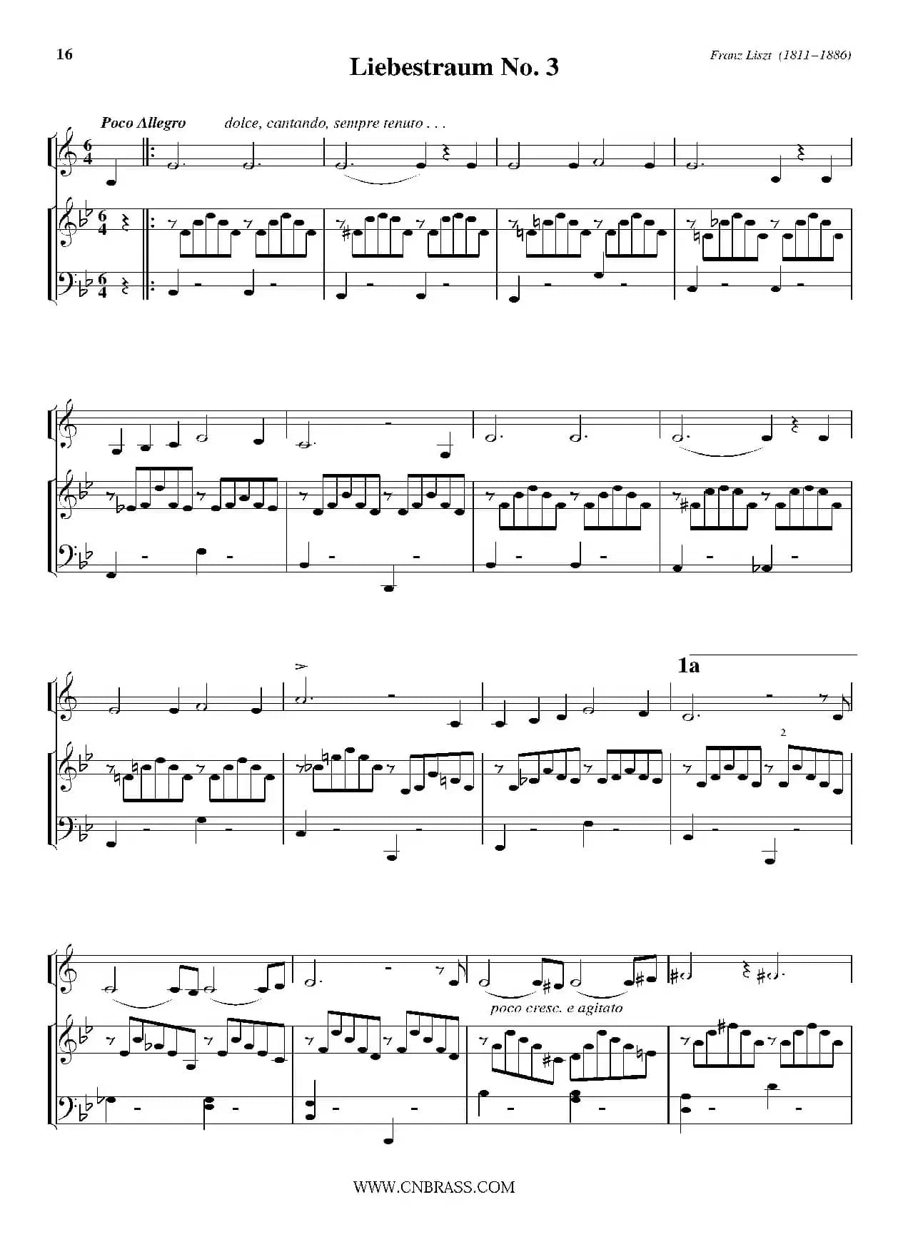 Liebestraum No. 3（小号+钢琴伴奏）