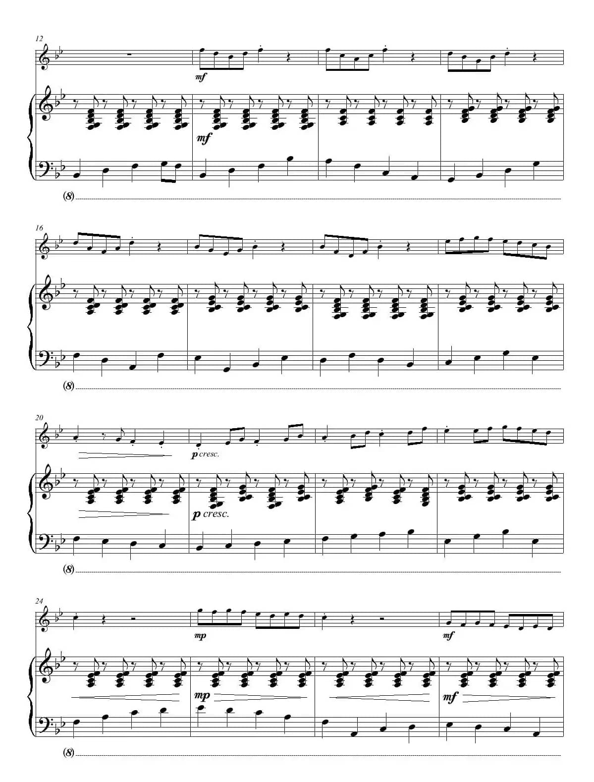 The Arrival of the Queen of Sheba（单簧管+钢琴）