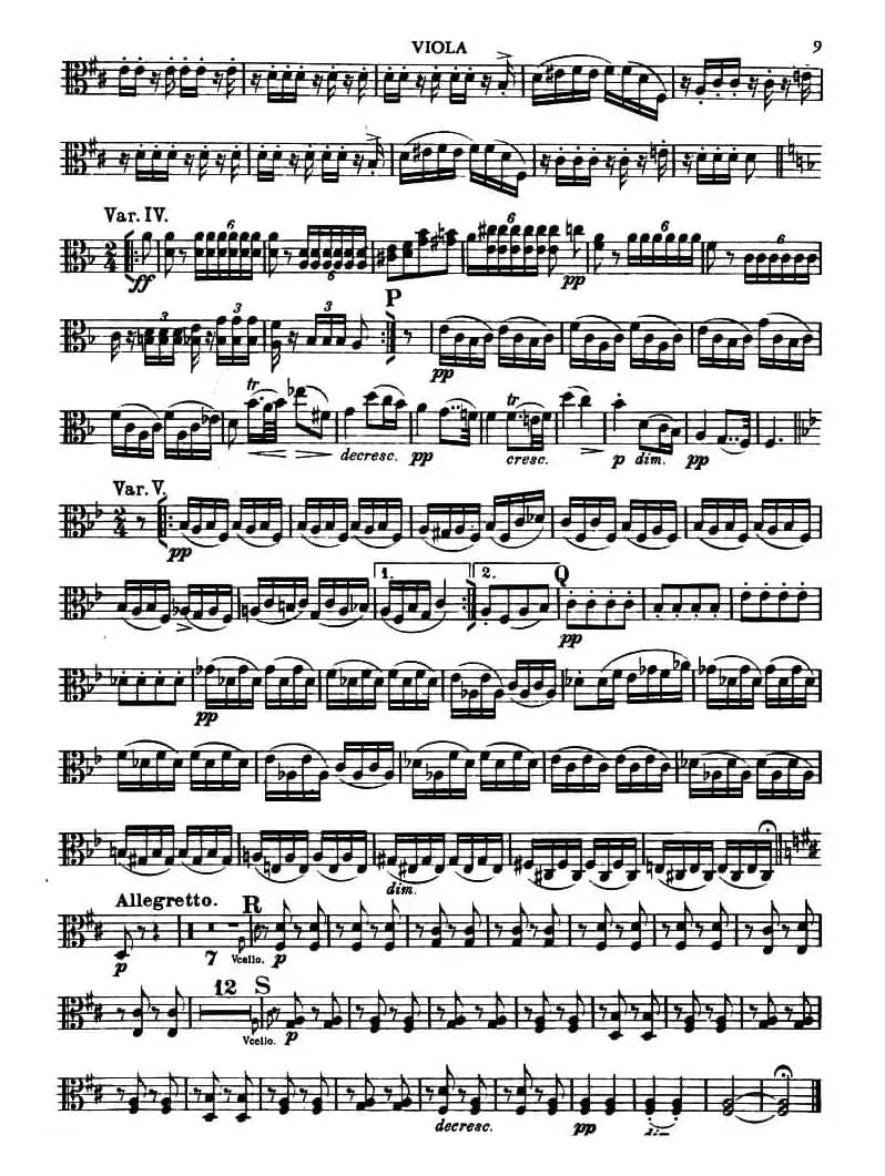 TROUT QUINTET（鳟鱼五重奏）（中提琴分谱）