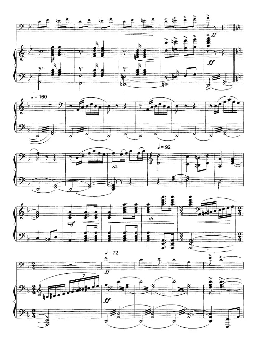 解放（舞剧《红色娘子军》选曲、长号+钢琴伴奏）