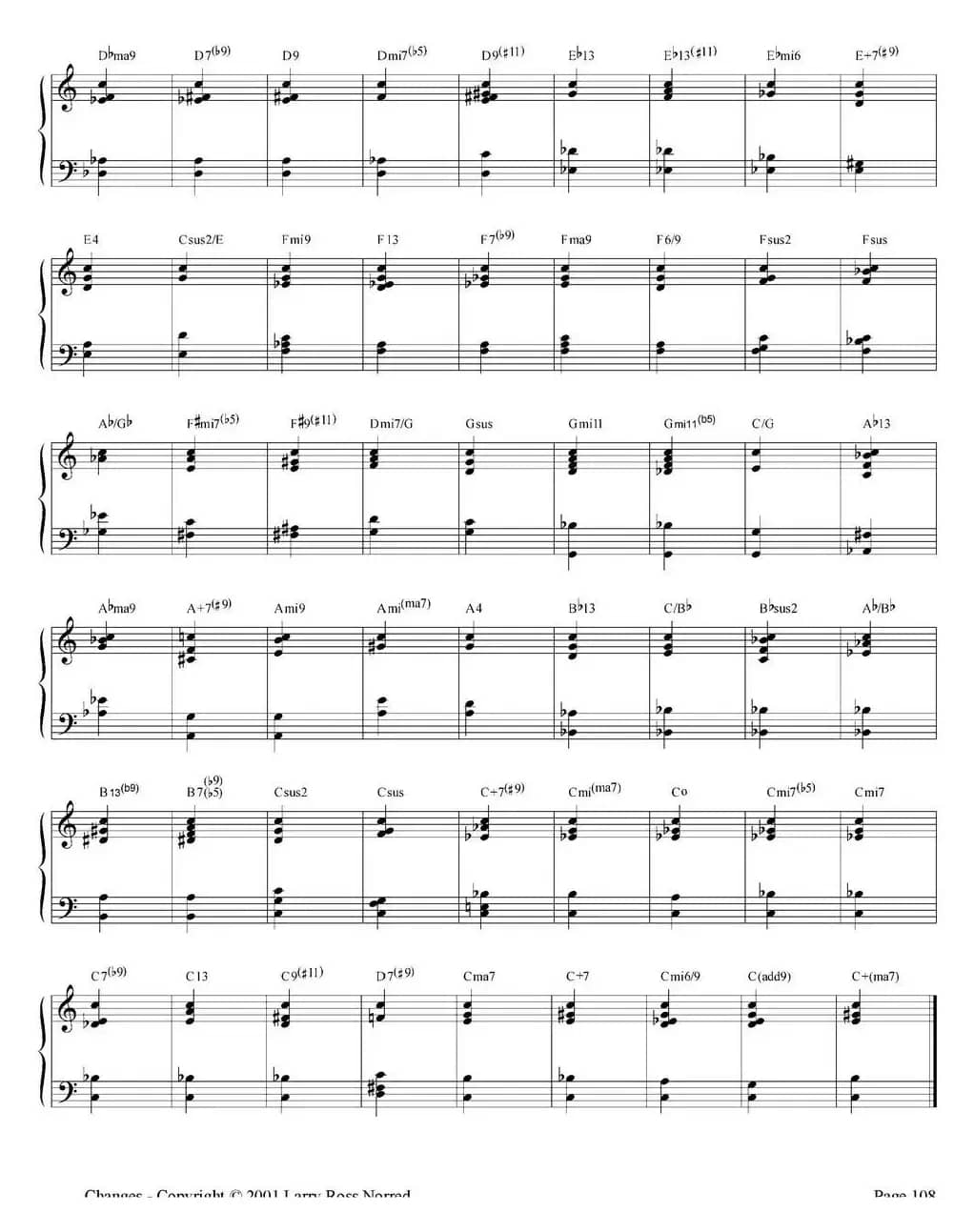 Changes（爵士乐和弦教材）（P101-125）
