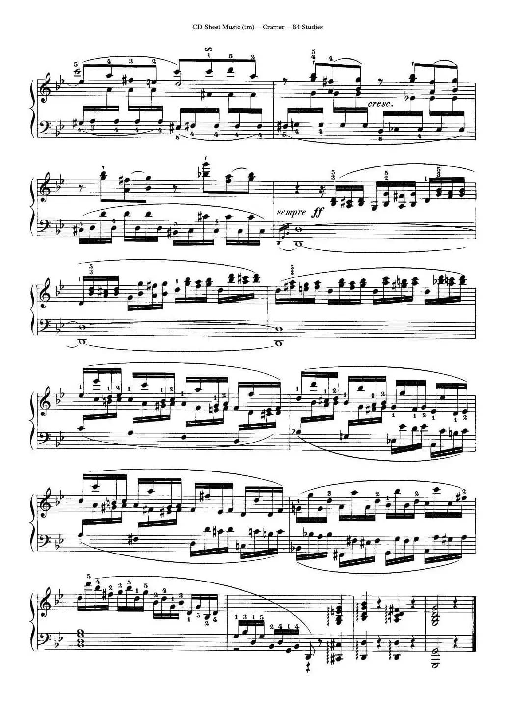 Cramer - 84 exercices（6—10）（克拉莫84首钢琴练习曲）