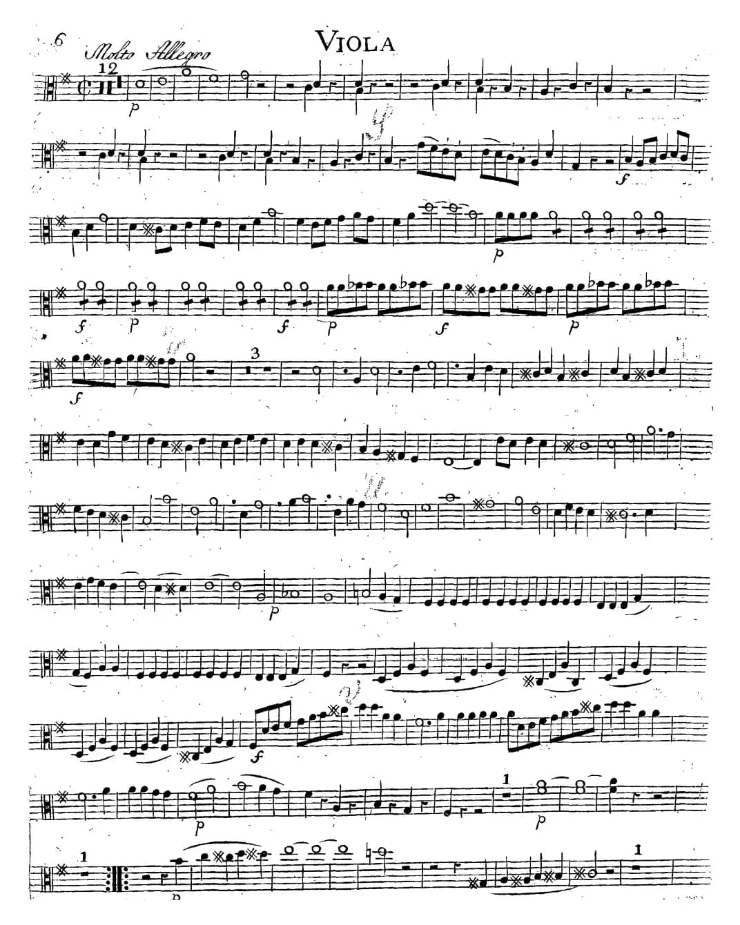 Mozart《Quartet No.14 in G Major,K.387》（Viola分谱）