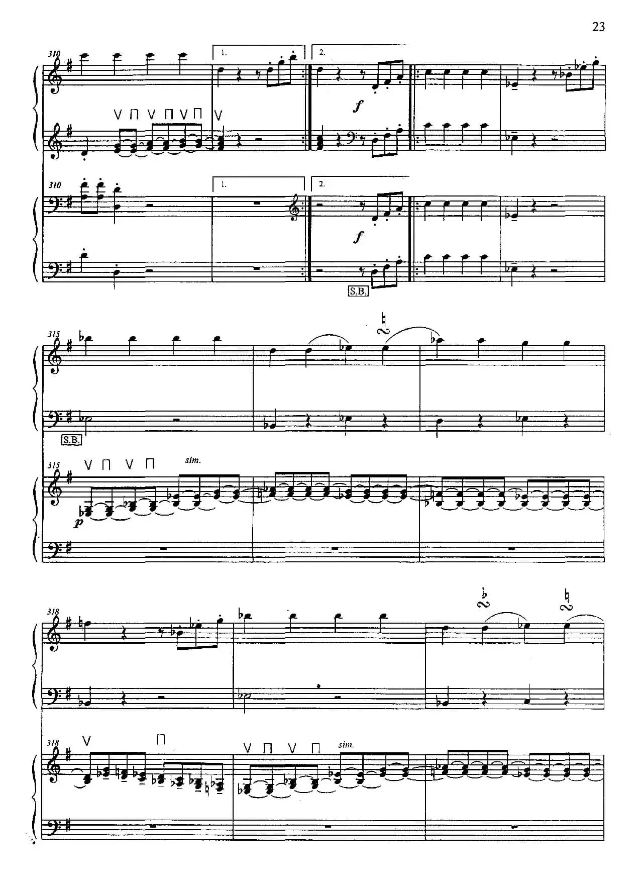 G大调弦乐小夜曲 第四乐章（二重奏）