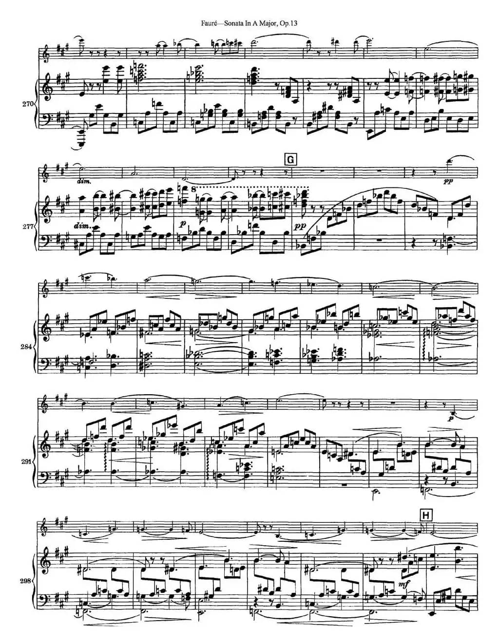 Violin Sonata No.1 Op.13（小提琴+钢琴伴奏）