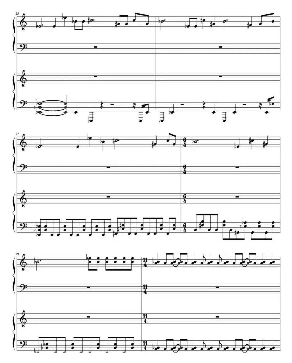 Ekko （游戏《英雄联盟》登录主题曲）（四手联弹）