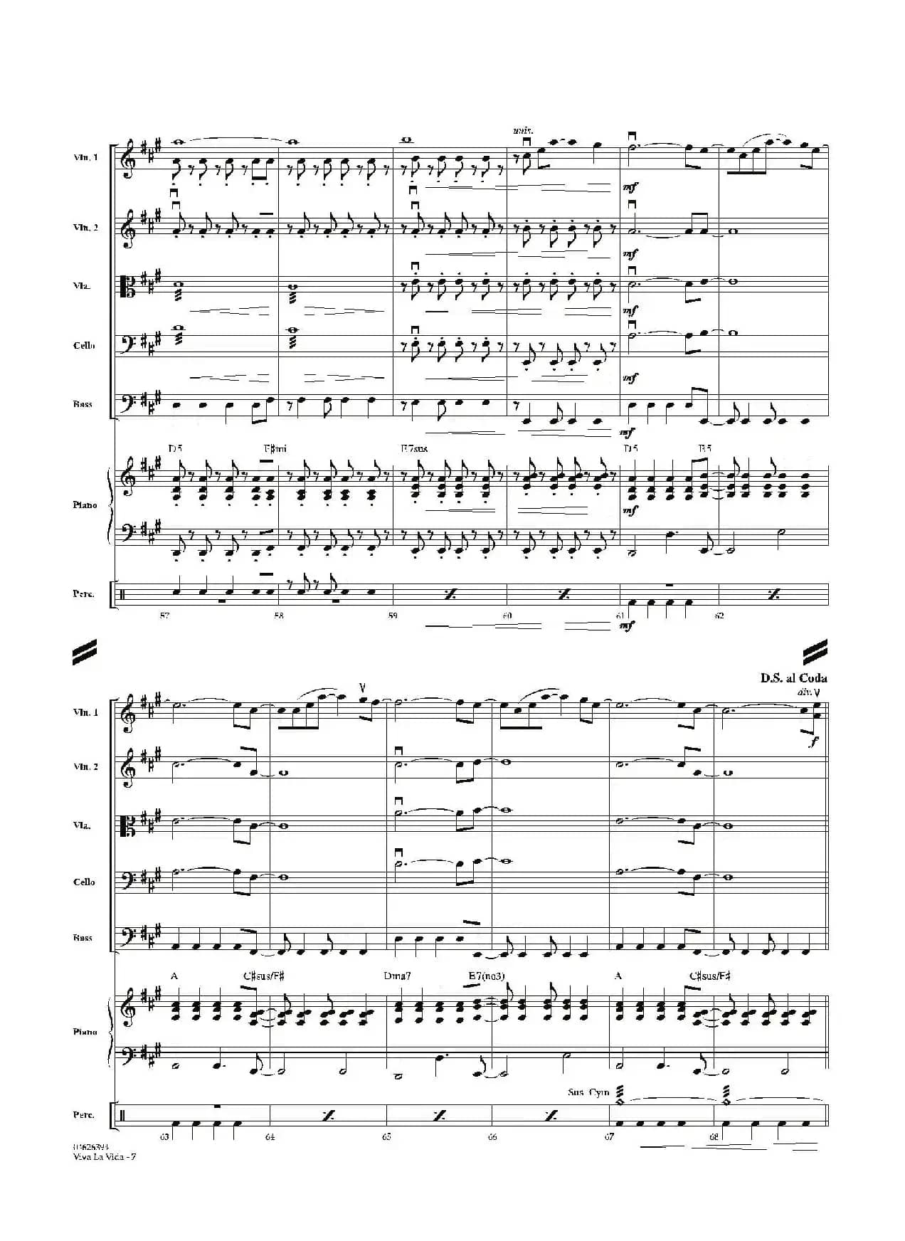 VIVA LA VIDA（总谱）