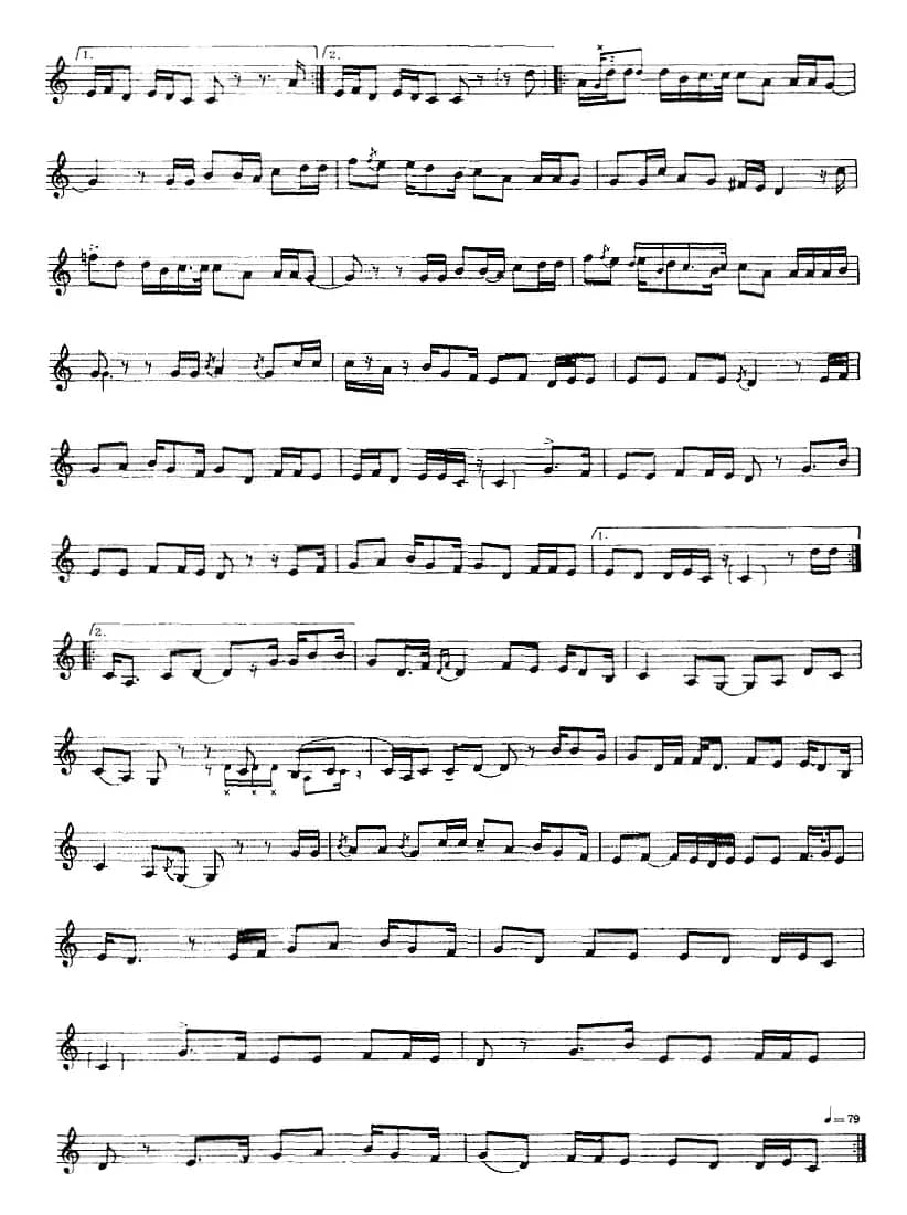 十二木卡姆：Ⅵ 乌扎勒木卡姆 287——297（主旋律谱）